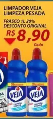 Assaí Atacadista Limpador Veja Limpeza Pesada 1L com 20% de desconto oferta