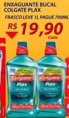 Assaí Atacadista Enxaguante Bucal Colgate Plax Leve 1L Pague 700ml oferta