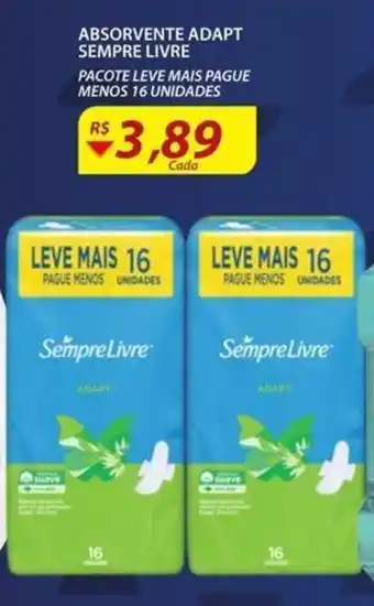 Assaí Atacadista Absorvente Adapt Sempre Livre oferta
