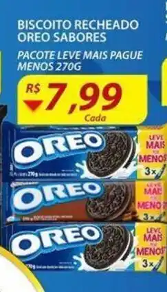 Assaí Atacadista Biscoito Recheado Oreo Sabores 270g oferta
