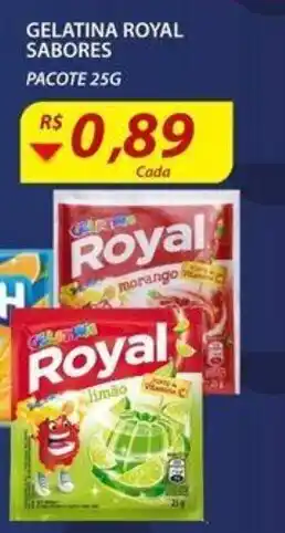 Assaí Atacadista Gelatina Royal sabores 25g oferta