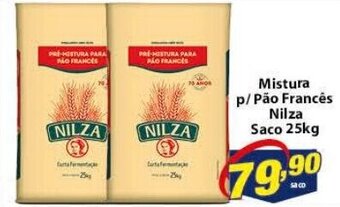 Vencedor Atacadista Mistura p/ Pao Frances Nilza saco 25kg oferta