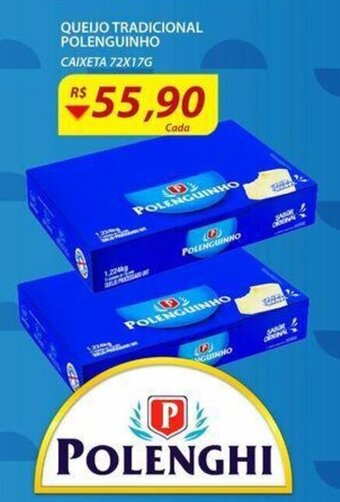 Assaí Atacadista Queijo Tradicional Polenguinho 72x17g oferta