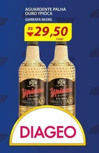 Aguardente Palha ouro Ypioca 965ml