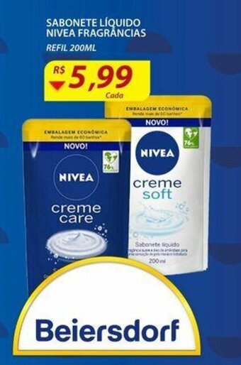 Assaí Atacadista Sabonete Liquido Nivea Frag 200ml oferta