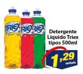 Vencedor Atacadista Detergente Liquido Triex tipos 500ml oferta