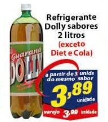 Vencedor Atacadista Refrigerante Dolly sabores 2L oferta