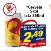 Vencedor Atacadista Cerveja Skol lata 350ml oferta