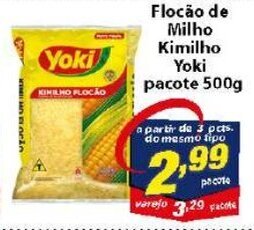 Vencedor Atacadista Flocao de Milho Kimilho Yoki pacote 500g oferta