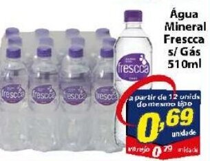 Vencedor Atacadista Agua Mineral Fresca s/ gas 510ml oferta