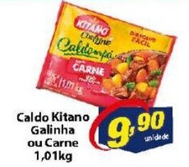 Vencedor Atacadista Caldo Kitano Galinha ou Carne 1.01kg oferta