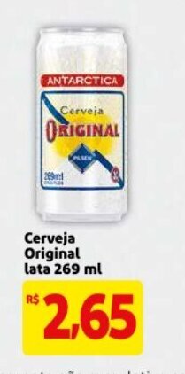 Mercado Extra Cerveja Original lata 269ml oferta