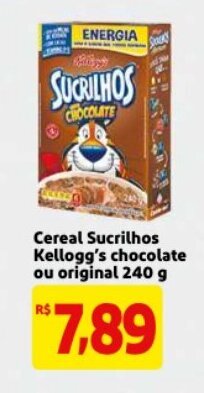 Mercado Extra Cereal Sucrilhos Kellogg's Chocolate ou Original 240g oferta