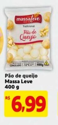 Mercado Extra Pao de queijo Massa Leve 400g oferta