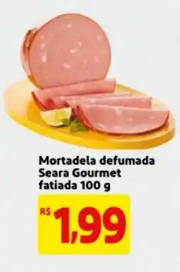Mercado Extra Mortadela Defumada Seara Gourmet fatiada 100 oferta