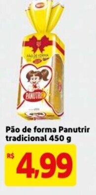 Pao de Forma Panutrir tradicional 450g