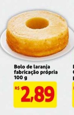 Mercado Extra Bolo de laranja farbricacao propria 100g oferta