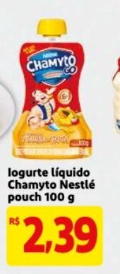 Mercado Extra Iogurte Liquido Chamyto Nestle pouch 100g oferta