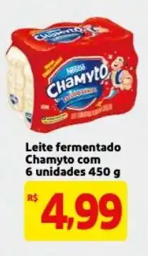 Mercado Extra Leite Fermentado Chamyto com 6 unidades 450g oferta