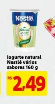 Iogurte natural Nestle varios sabores 160g