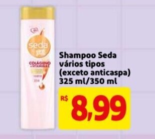 Mercado Extra Shampoo Seda varios tipos 325ml/350ml oferta
