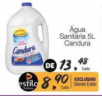 Supermercado Dalben água Sanitária 5l Candura oferta