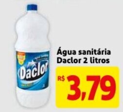 Mercado Extra Agua Sanitaria Daclor 2L oferta