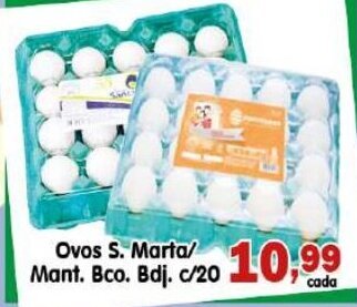 Higa's Supermercado Ovos S. Marta/ Mant. bco. c/20 oferta