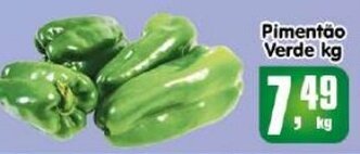 Higa's Supermercado Pimentao Verde 1kg oferta