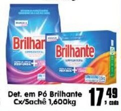 Higa's Supermercado Det. em po Brilhante cx./ sache 1.600kg oferta