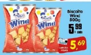 Higa's Supermercado Biscoito Wind Panco 500g oferta