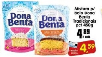 Higa's Supermercado Mistura p/ Bolo Dona Benta tradicionais pct 450g oferta