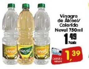 Vinagre de Alcool/ Colorido Neval 750ml