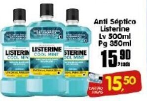 Anti Septico Listerine Lv 500ml Pg 350ml