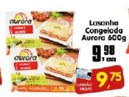 Higa's Supermercado Lasanha Cong. Aurora 600g oferta