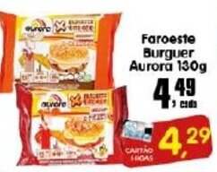 Faroeste Burguer Aurora 130g
