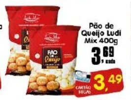 Higa's Supermercado Pao de Queijo Ludi Mix 400g oferta