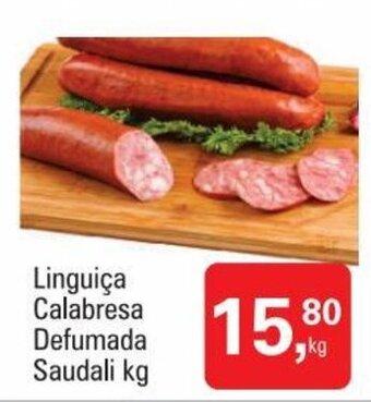Mineirão Atacarejo Linguica Calabresa Defumada Saudali 1kg oferta