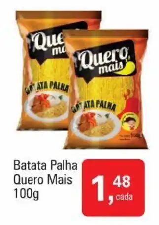 Mineirão Atacarejo Batata Palha Quero Mais 100g oferta