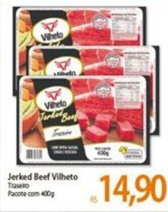 Atacadão Jerked Beef Vilheto 400g oferta