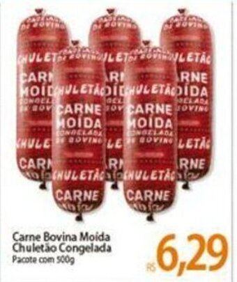 Carne Bovina Moida Chuletao Congelada 500g