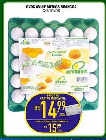 Mercantil Rodrigues Ovos avine médios brancos 30 un oferta