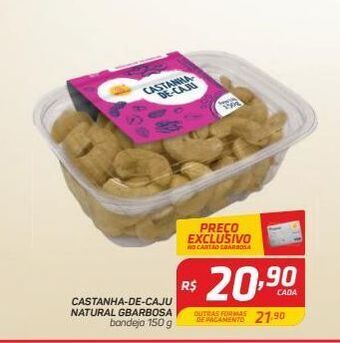 GBarbosa Castanha de cajú gbarbosa 150g oferta