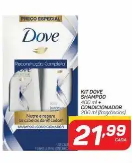 GBarbosa Lit shampoo 400ml + condicionador 200ml dove oferta
