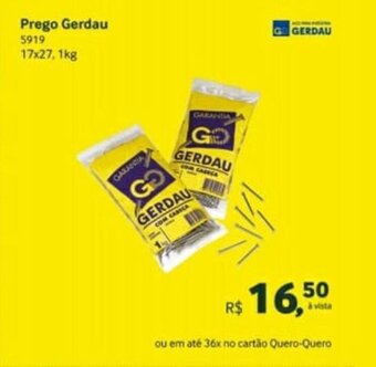 Prego Gerdau 17x27 1kg