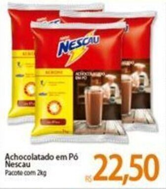 Atacadão Achocolatado em po Nescau 2kg oferta