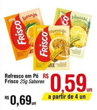 Fort Atacadista Refresco em po Frisco 25g oferta