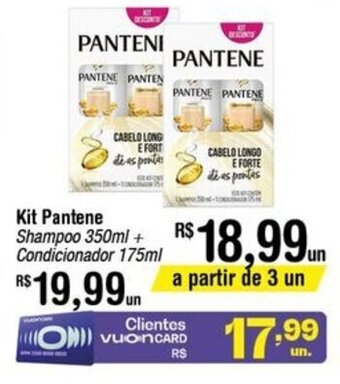 Fort Atacadista Kit Pantene Shampoo 350ml + Condicionador 175ml oferta