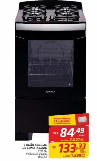 GBarbosa Fogão 4 bocas dako oferta