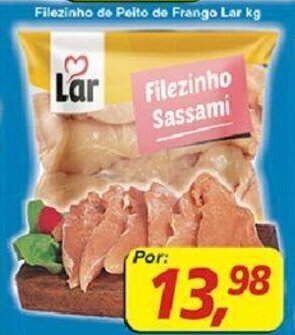Supermercados Guanabara Filezinho de Peito de Frango Lar 1kg oferta